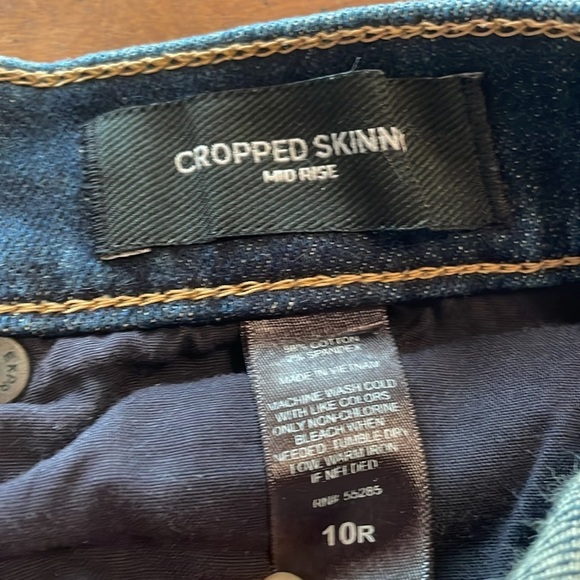EUC EXPRESS Cropped Skinny Stretch Denim Jeans - size 10R - Picture 16 of 17